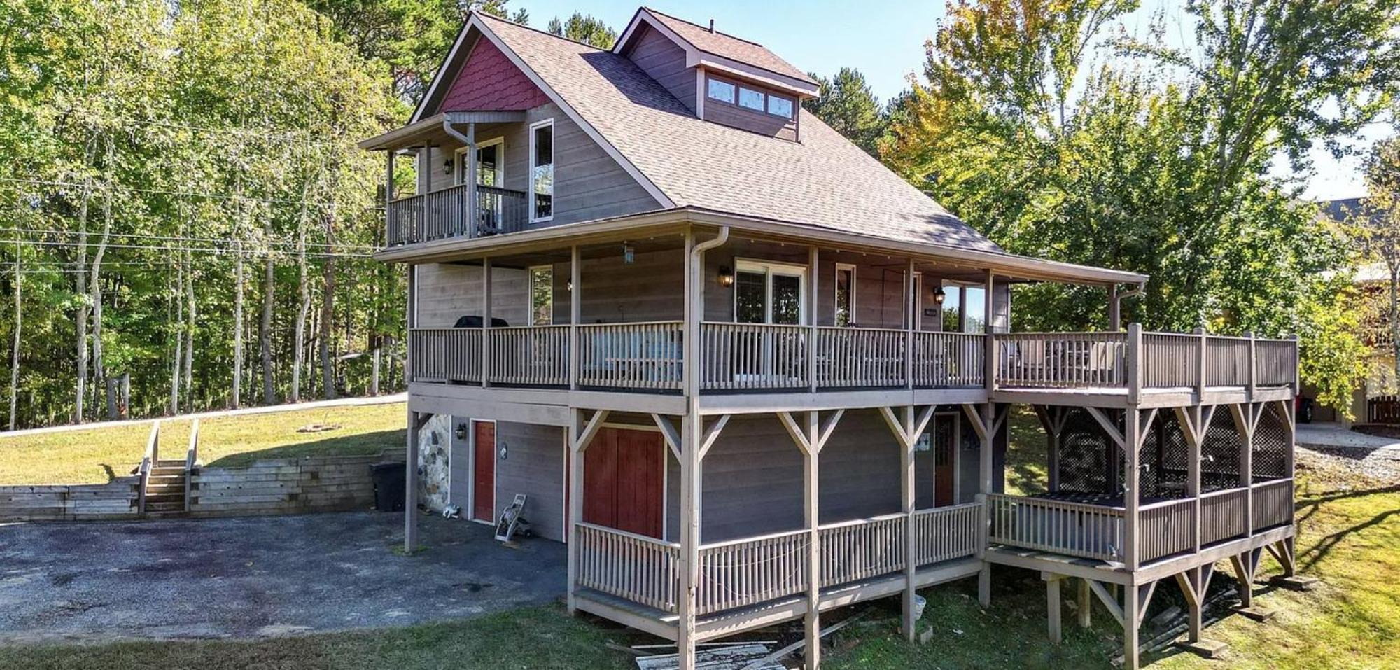 Birds Eye Cabin - Sunset & Starry Retreat Pet Friendly W Private Hottub, Fire Pit And Game Room Ellijay Εξωτερικό φωτογραφία